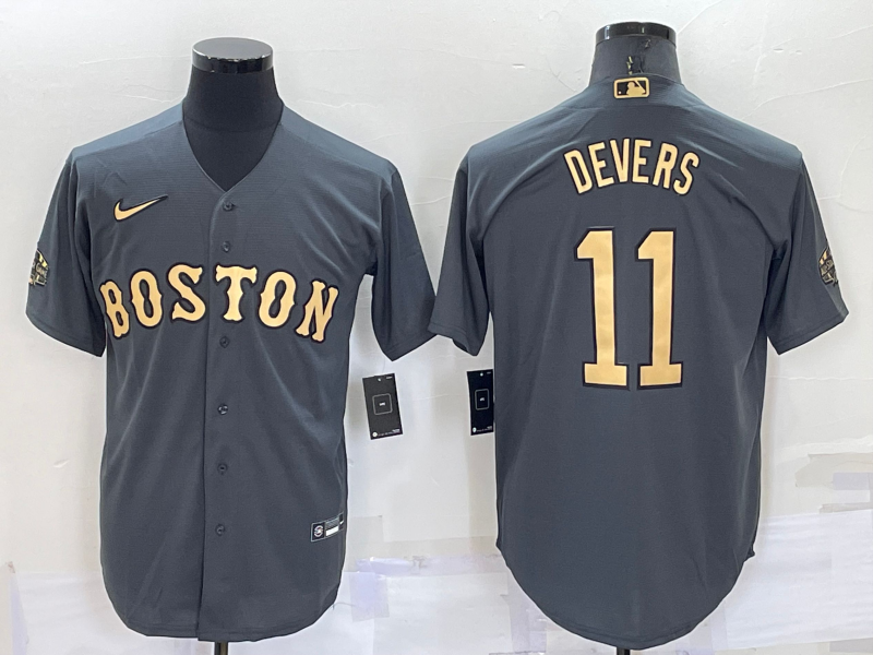 Men's Boston Red Sox Rafael Devers Gray Replica Player Jersey