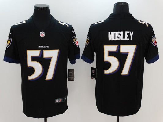 Men's Baltimore Ravens C.J. Mosley Black Player Game Jersey