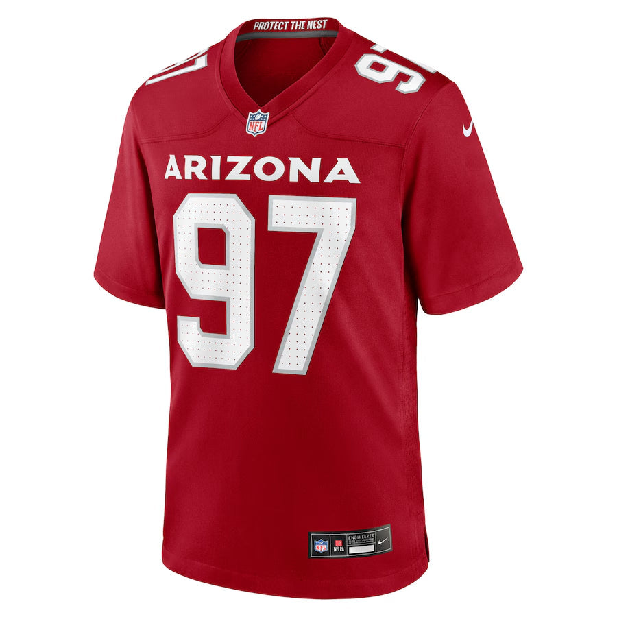 Arizona Cardinals Walter Nolen  Cardinal 2025 NFL Draft First Round Pick Game Jersey