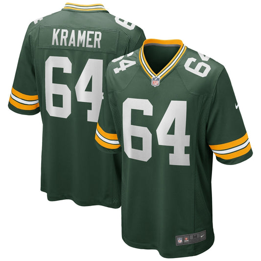 Jerry Kramer Green Bay Packers  Game Retired   Jersey - Green