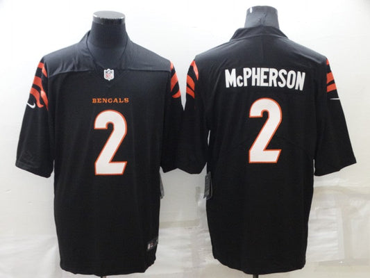 Men's Cincinnati Bengals Evan McPherson Black Game Jersey