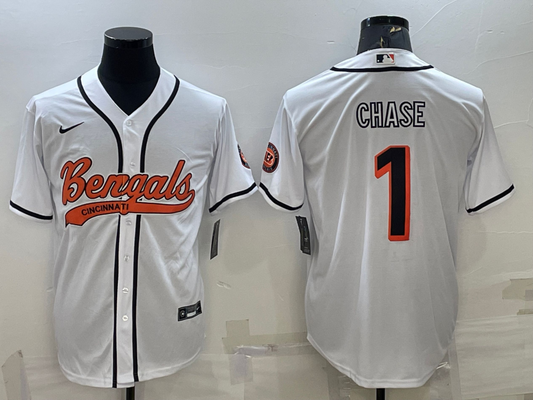 Men's Cincinnati Bengals Ja'Marr Chase White Fashion Game Jersey