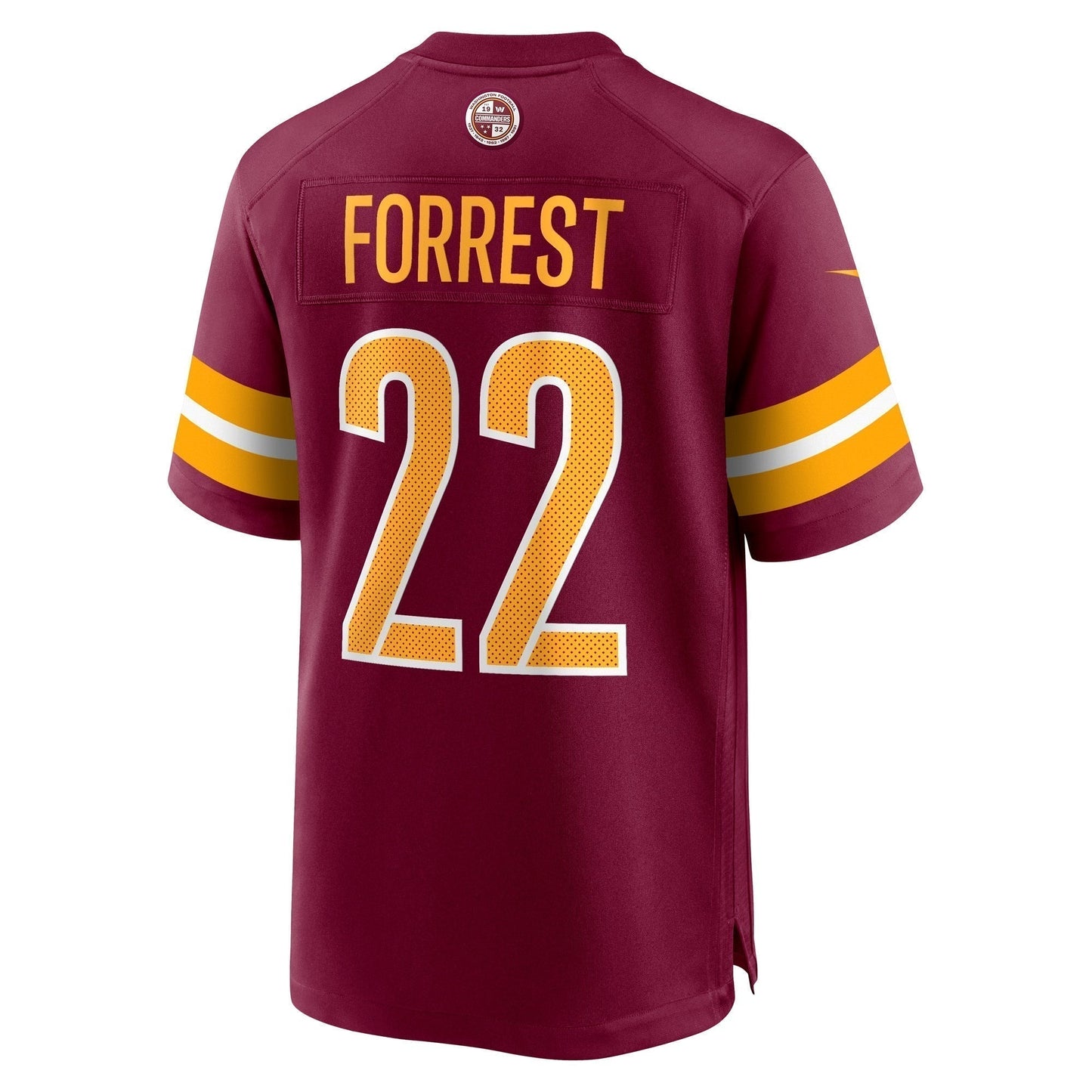 Darrick Forrest Washington Commanders  Game   Jersey - Burgundy