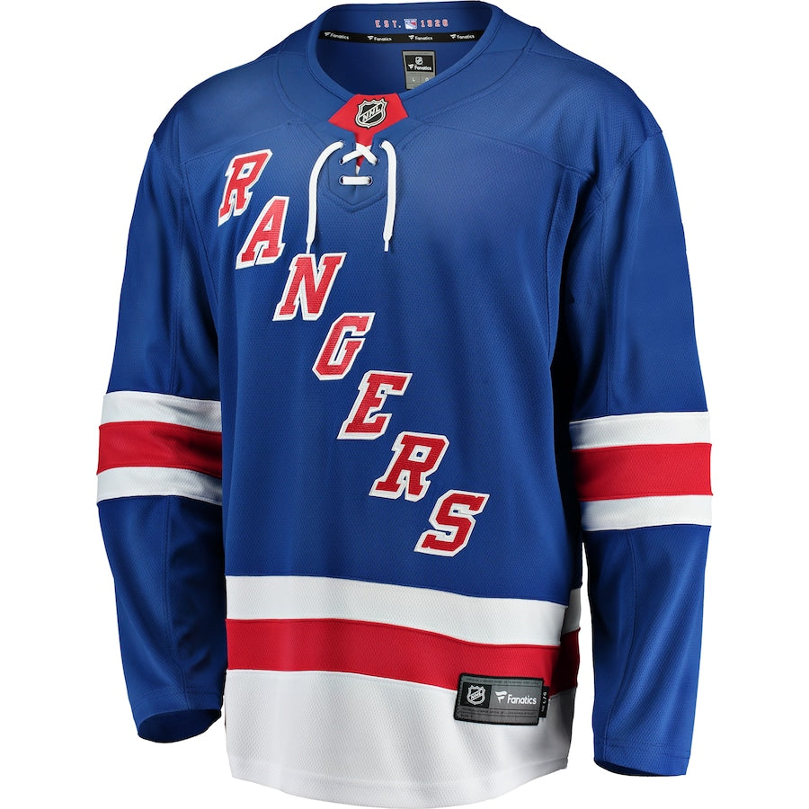 New York Rangers Breakaway Home Blank Jersey - Blue