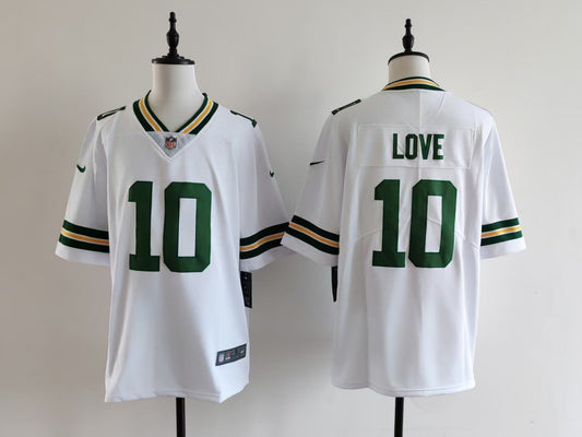Men's Green Bay Packers Jordan Love  Jersey -  White