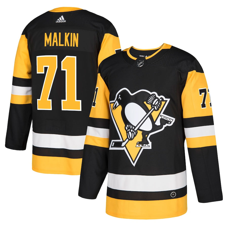 Men's Pittsburgh Penguins Evgeni Malkin  Black Authentic Player Jersey