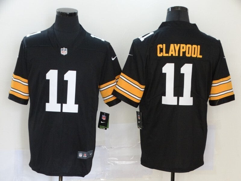 Men's Pittsburgh Steelers Chase Claypool  Jersey -  Black-No team logo