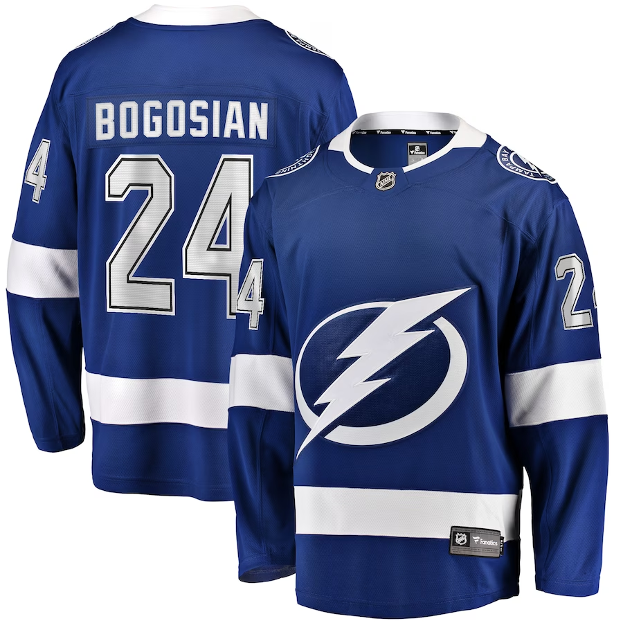Men's Tampa Bay Lightning Zach Bogosian Blue Player Jersey