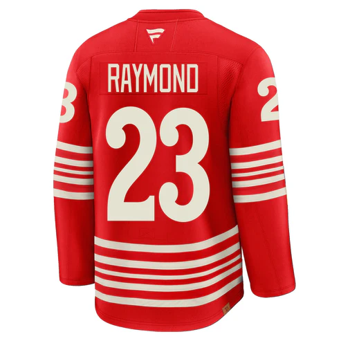 Lucas Raymond Detroit Red Wings Fanatics Centennial Jersey