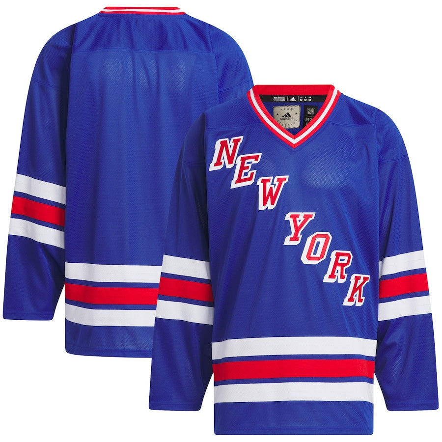 Custom New York Rangers Team Classic Jersey - Blue