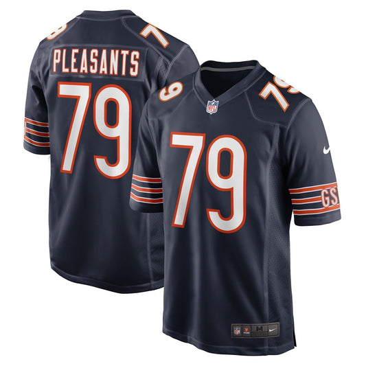 Austen Pleasants Chicago Bears  Game Jersey -  Navy