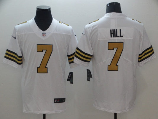 Men's New Orleans Saints Taysom Hill White Player Game Jersey