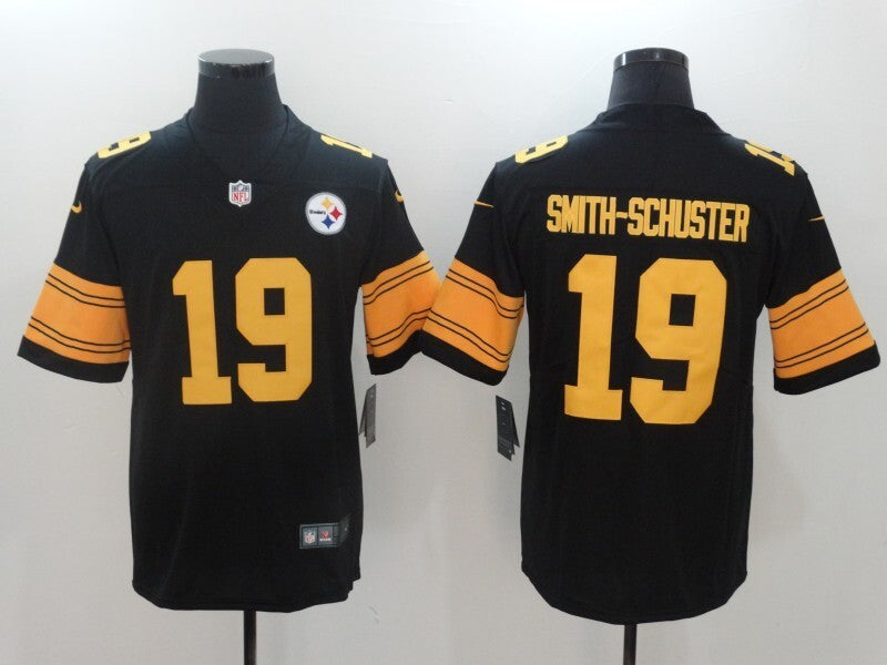 Men's Pittsburgh Steelers JuJu Smith-Schuster  Jersey -  Black-yellow numbers