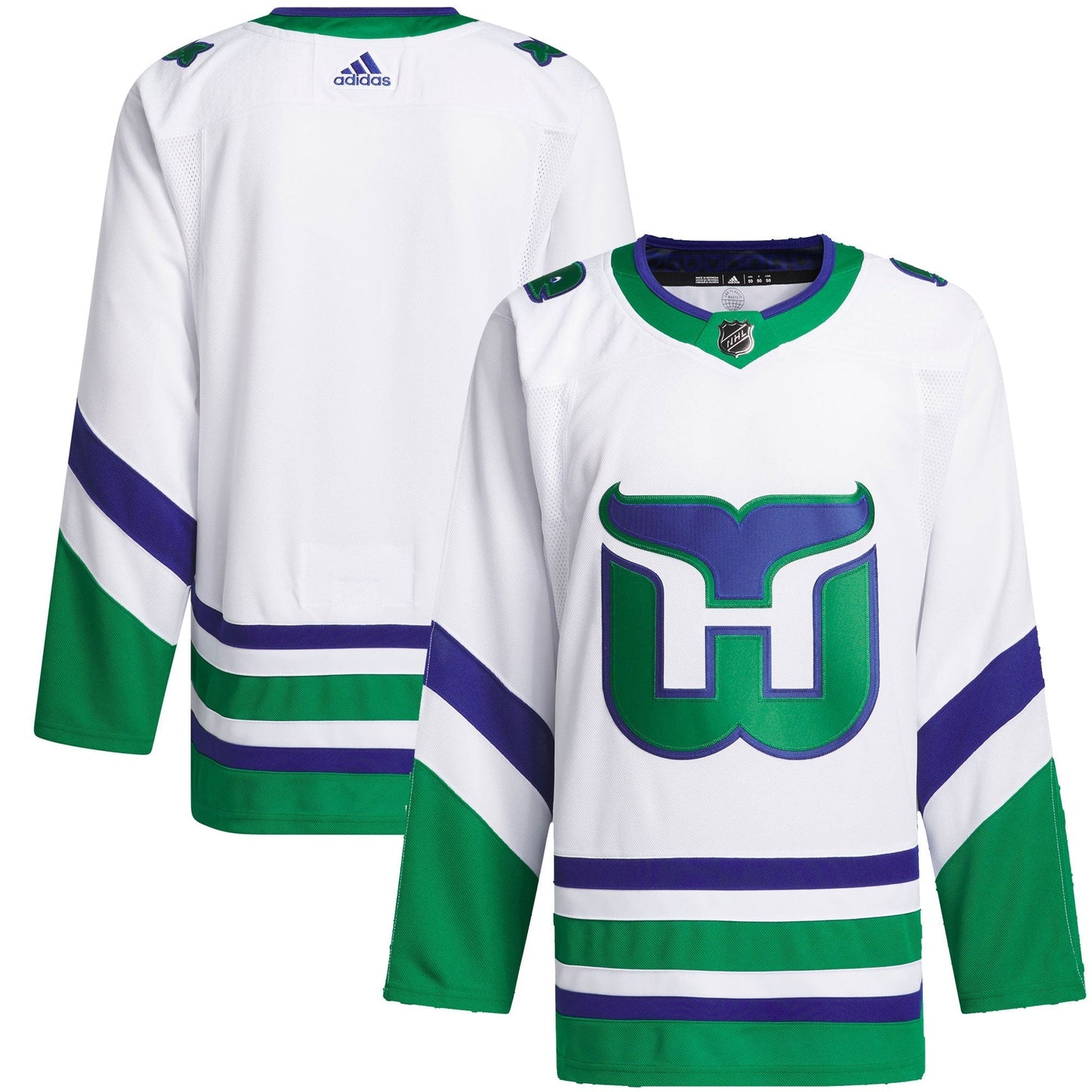 Custom Carolina Hurricanes Whalers Primegreen Jersey - White