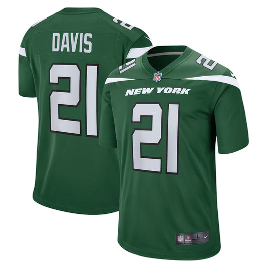 Ashtyn Davis New York Jets  Game   Jersey - Gotham Green