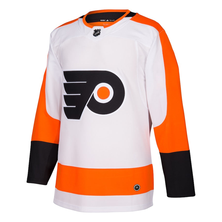 Men's Philadelphia Flyers  White Away Authentic Blank Jersey