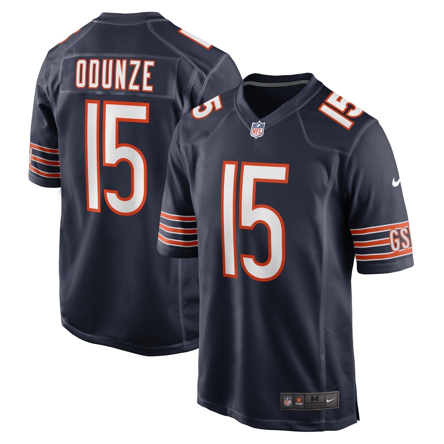 Rome Odunze Chicago Bears     Game Jersey - Navy