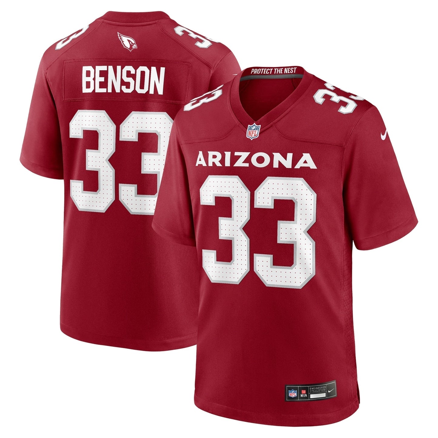 Trey Benson Arizona Cardinals  Team Game Jersey -  Cardinal