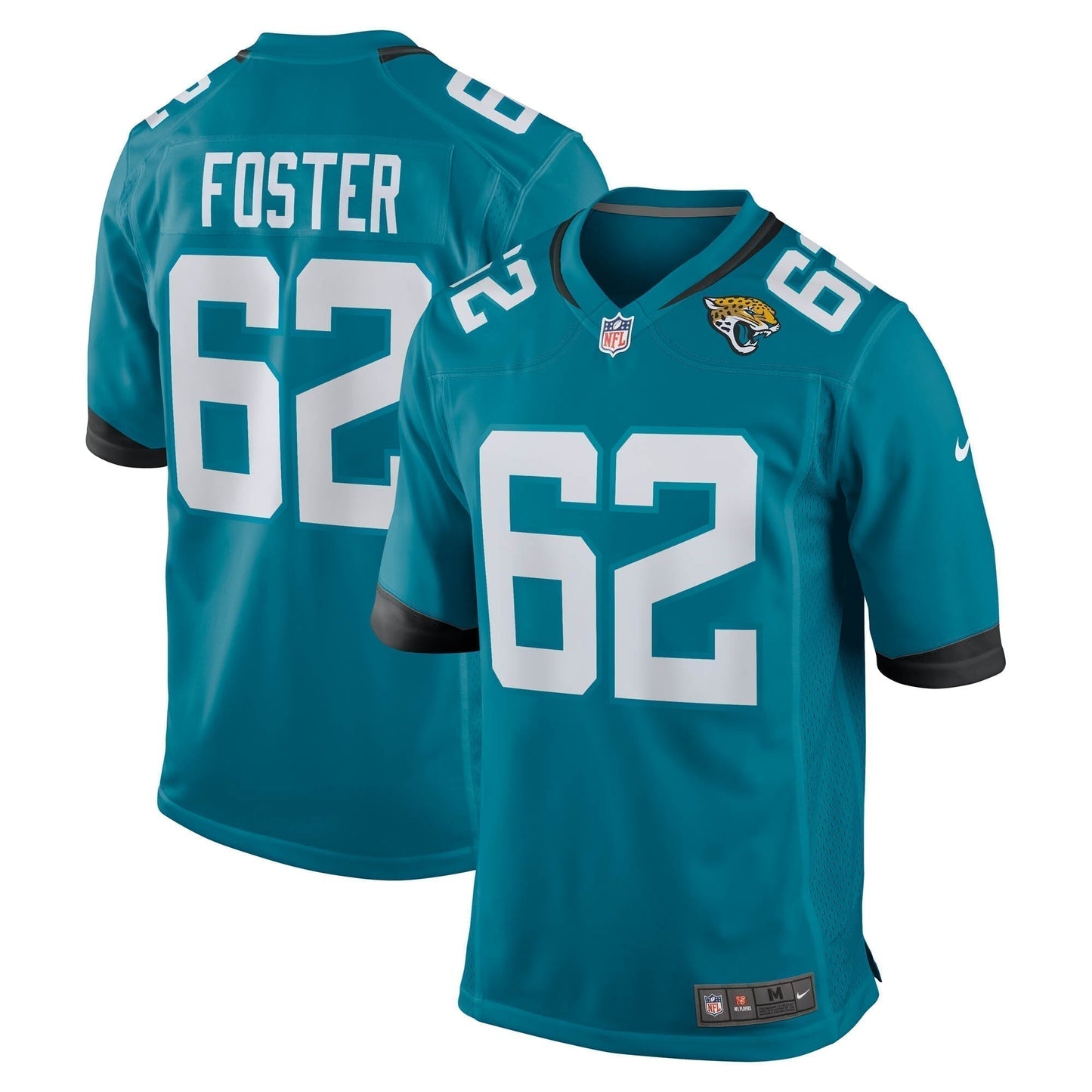 Javon Foster Jacksonville Jaguars  Team Game Jersey -  Teal