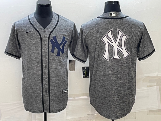 Men's New York Yankees1 Gray Alternate Player Jersey