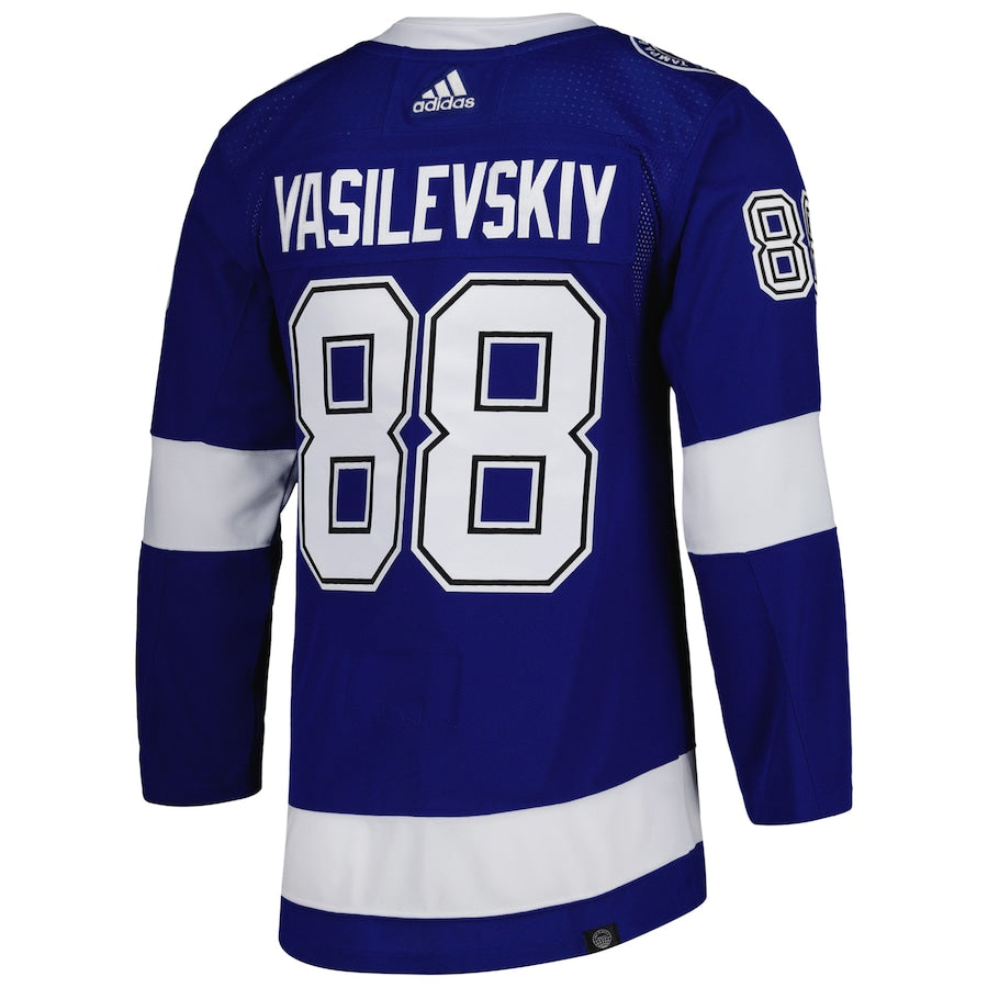 Men's Tampa Bay Lightning Andrei Vasilevskiy  Blue Primegreen Authentic Player Jersey