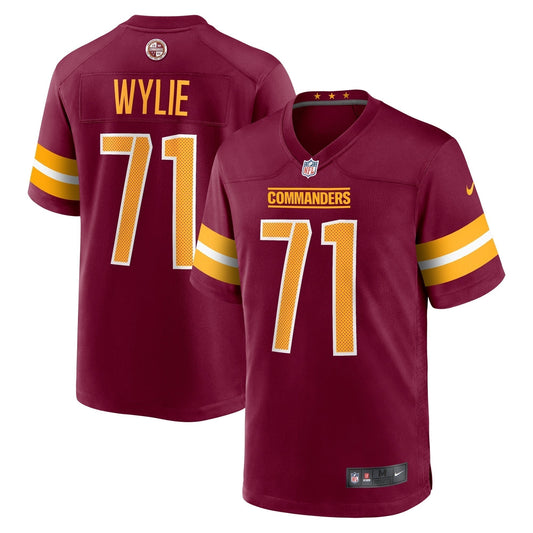 Andrew Wylie Washington Commanders  Game   Jersey - Burgundy