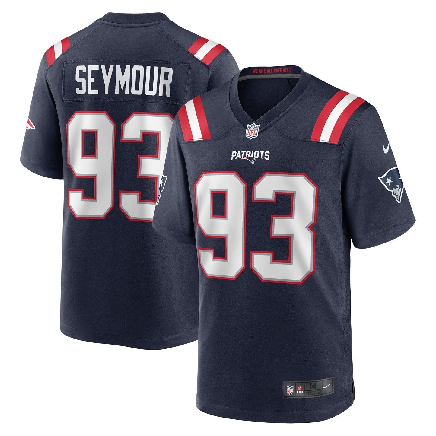 Richard Seymour New England Patriots  Retired   Game Jersey - Navy
