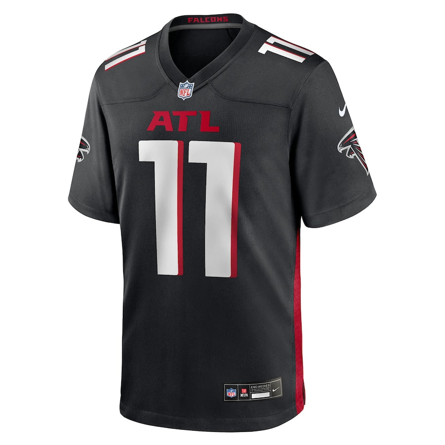 Men's Atlanta Falcons Jalon Walker Nike Black 2025 NFL Draft First Round Pick Game Jersey