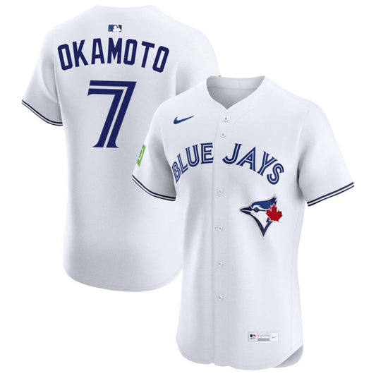 Kazuma Okamoto Toronto Blue Jays Jersey - White