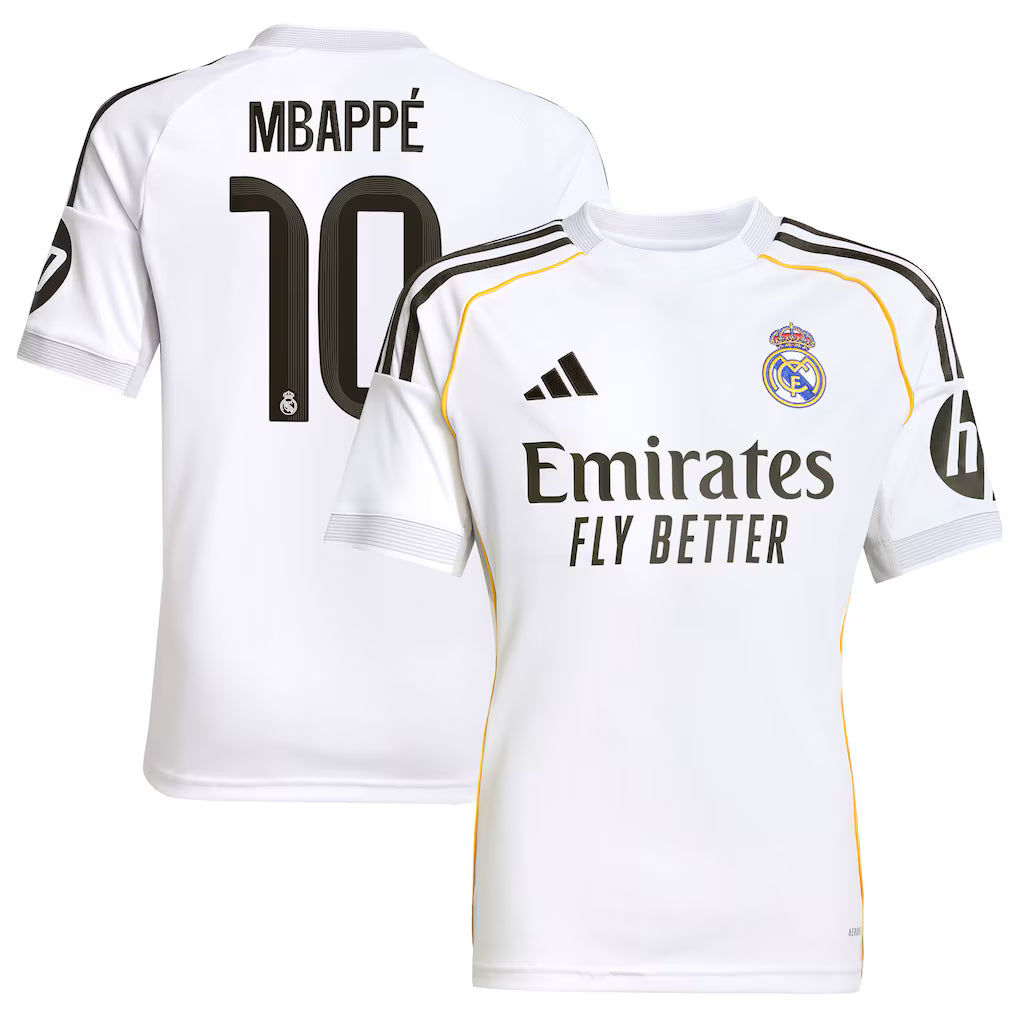Kylian Mbapp Real Madrid 2025/26 Home Player Jersey - White