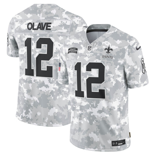 Chris Olave New Orleans Saints  2024 Salute to Service Limited Jersey - Arctic Camo