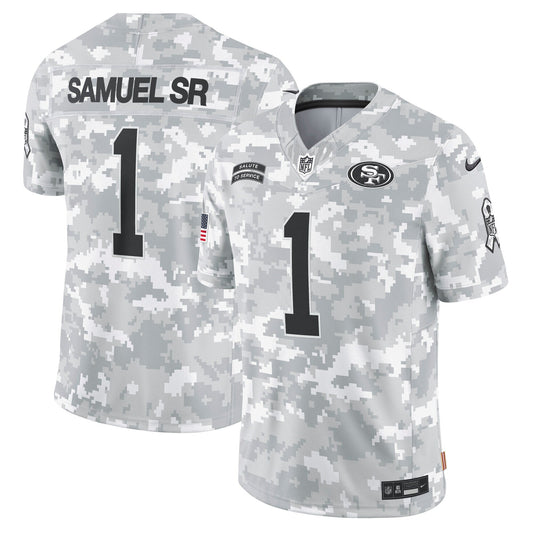 Deebo Samuel Sr San Francisco 49ers  2024 Salute to Service Limited Jersey - Arctic Camo