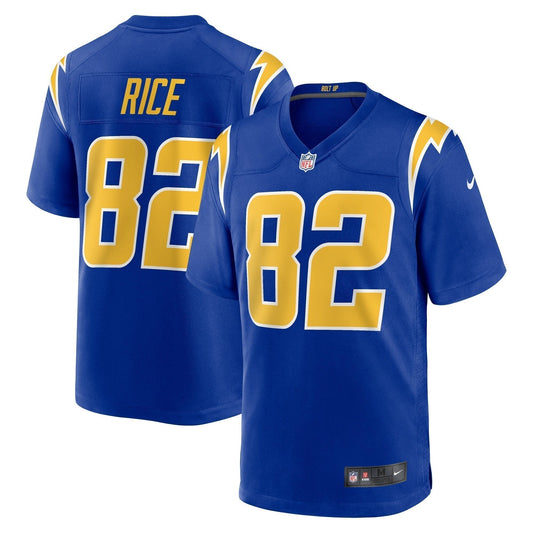 Brenden Rice Los Angeles Chargers  2024 NFL active 2nd Alternate Game   Jersey - Royal