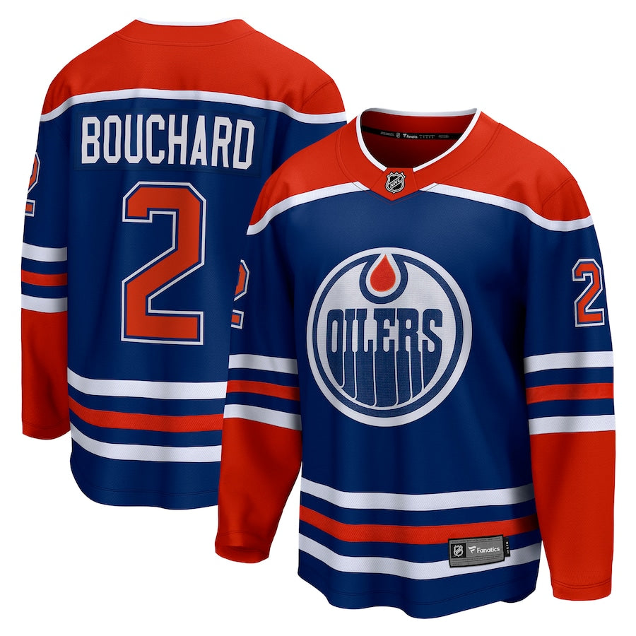 Evan Bouchard Edmonton Oilers Home Breakaway  Jersey - Royal