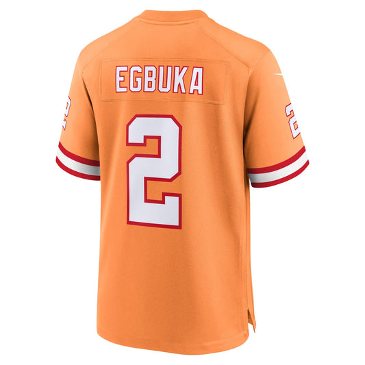 Tampa Bay Buccaneers Emeka Egbuka Creamsicle Alternate 2 50th Season Game Jersey