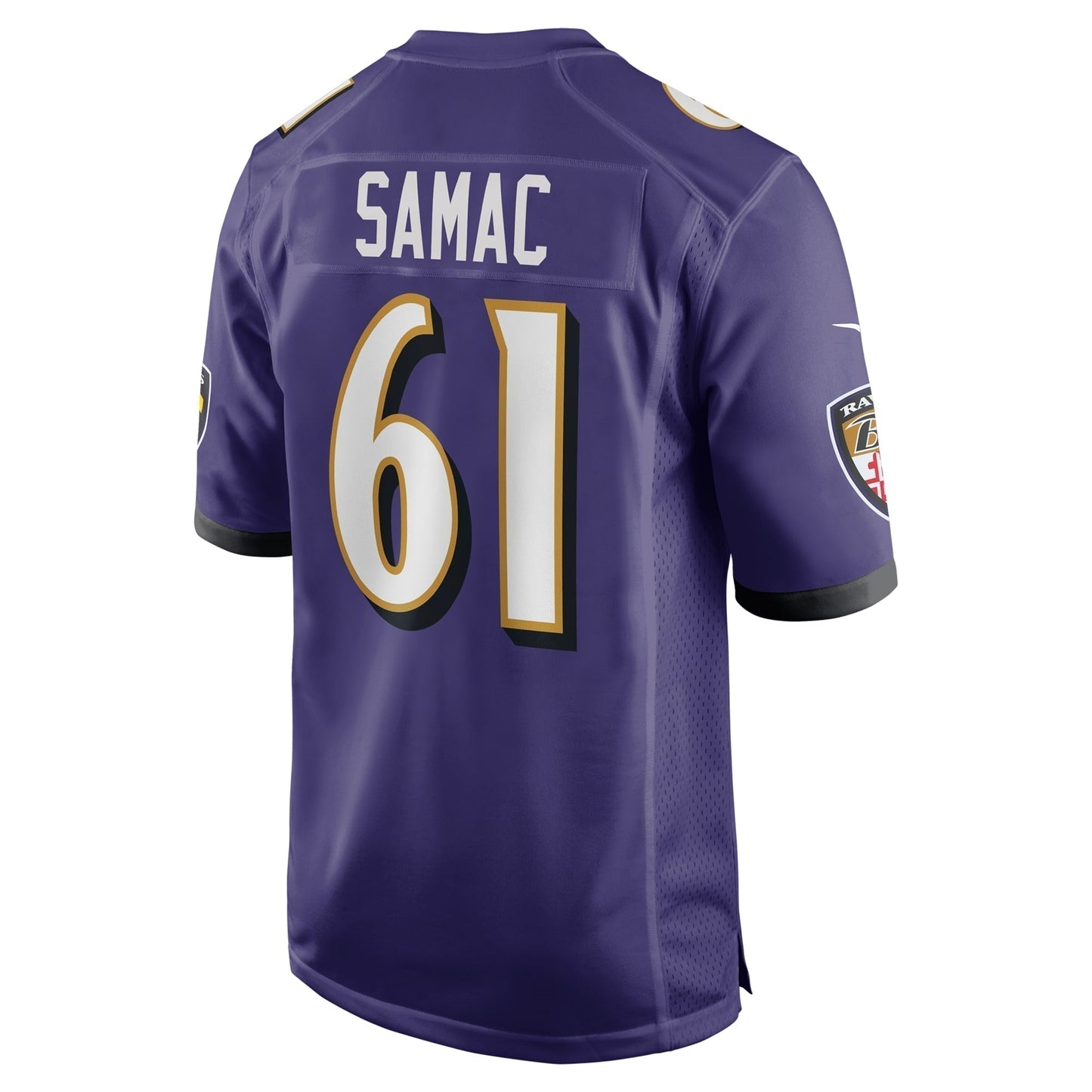 Nick Samac Baltimore Ravens  Team Game Jersey -  Purple