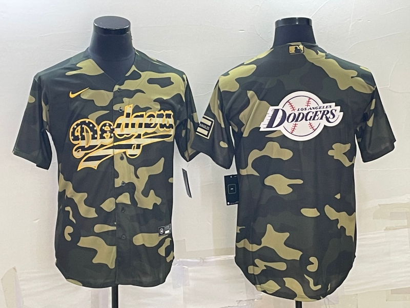 Men's Los Angeles Dodgers1 Camouflage Replica Player Jersey