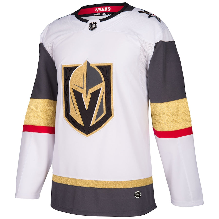 Custom Men's Vegas Golden Knights  White Away Blank Jersey