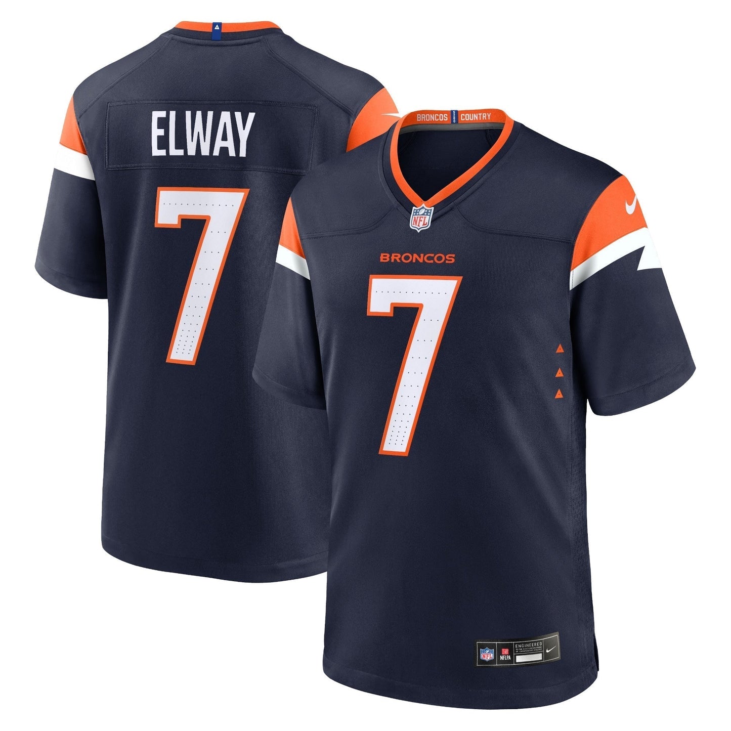 John Elway Denver Broncos  Mile High Collection Alternate Retired   Game Jersey - Navy
