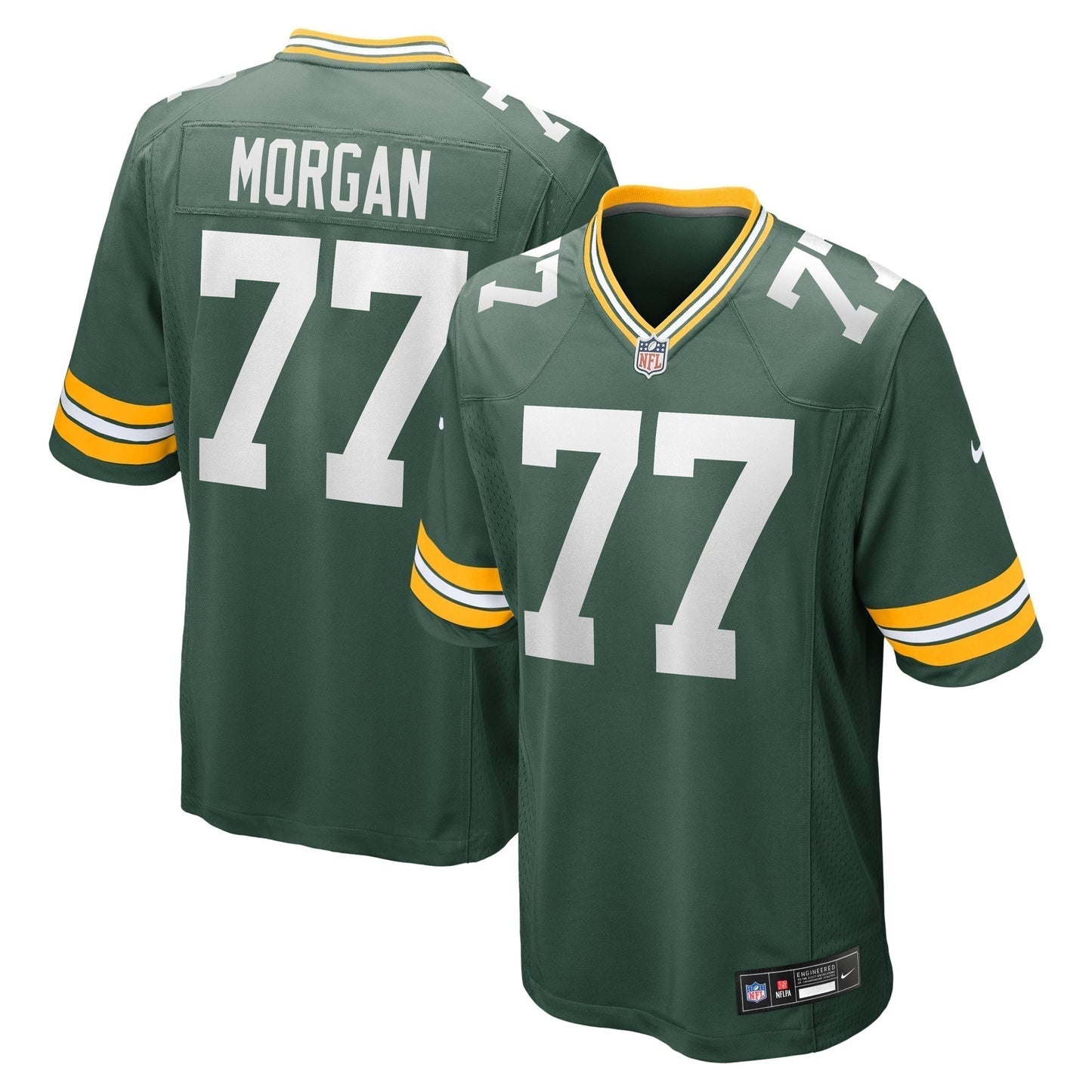 Jordan Morgan Green Bay Packers     Game Jersey - Green