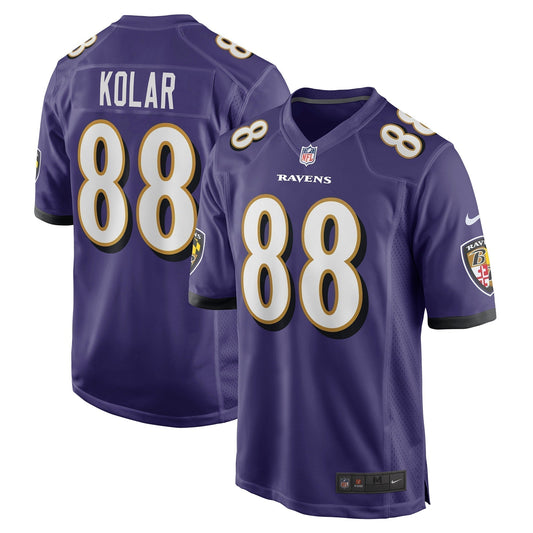 Charlie Kolar Baltimore Ravens    Game Jersey - Purple
