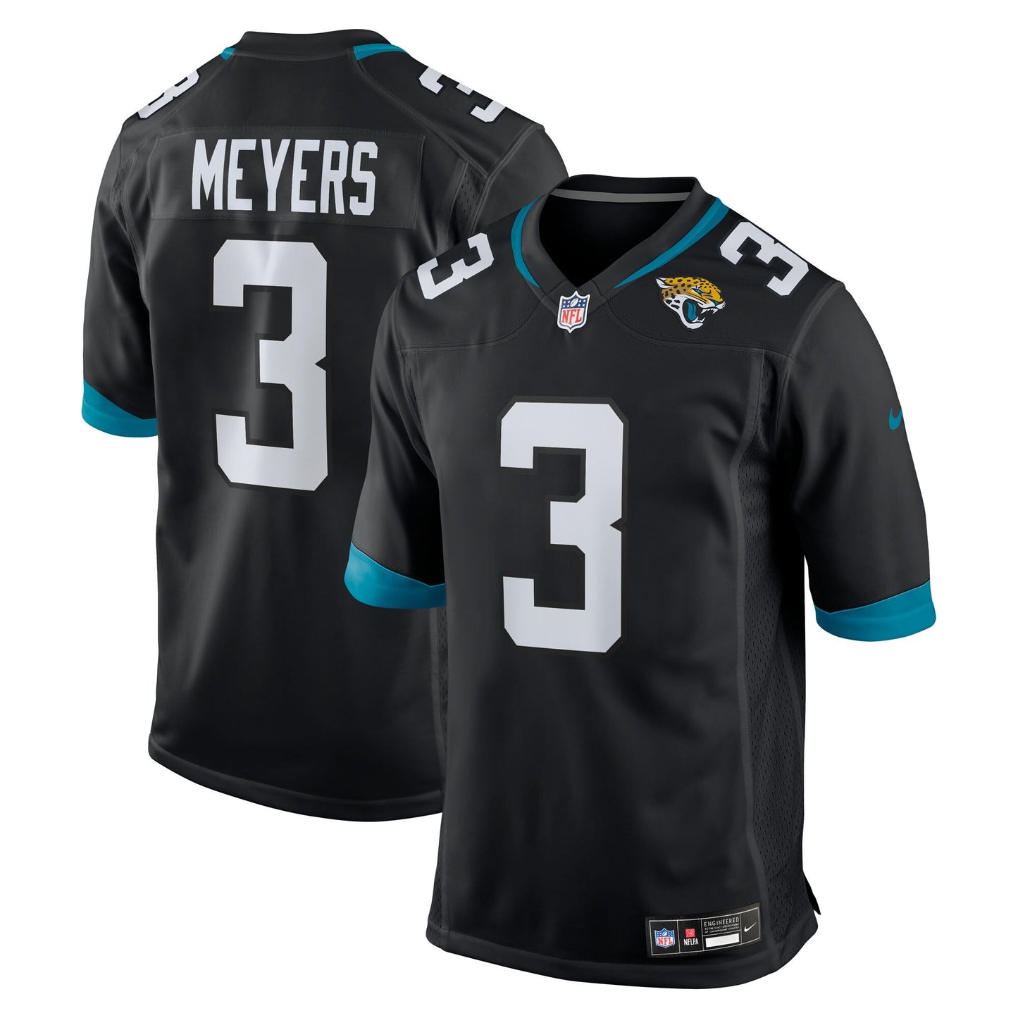 Jacksonville Jaguars Jakobi Meyers Black Alternate Game Jersey