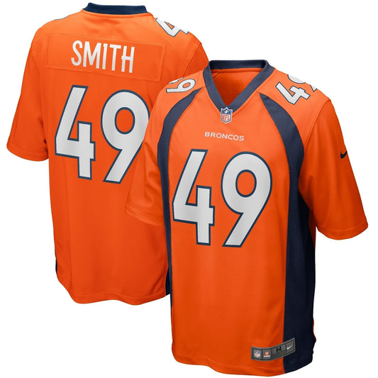 Dennis Smith Denver Broncos  Game Retired   Jersey - Orange