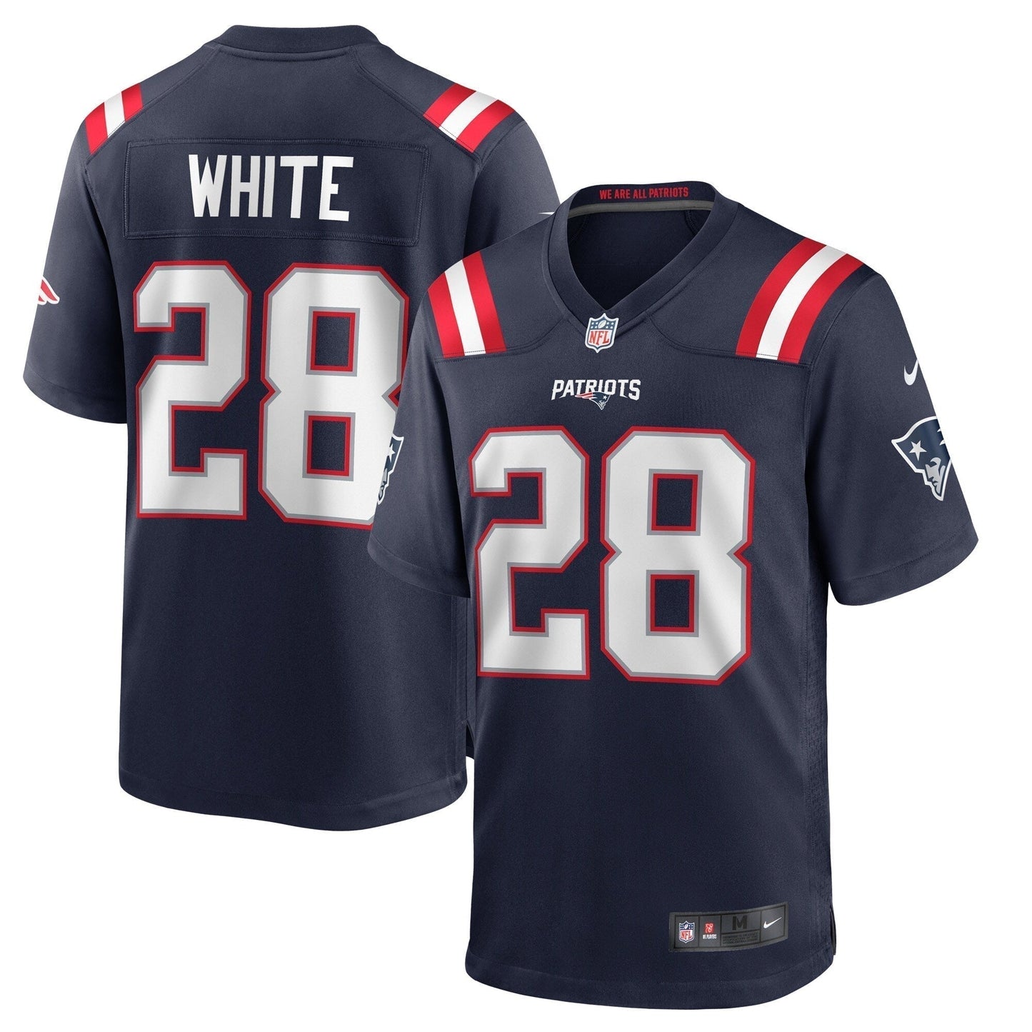 James White New England Patriots  Game   Jersey - Navy