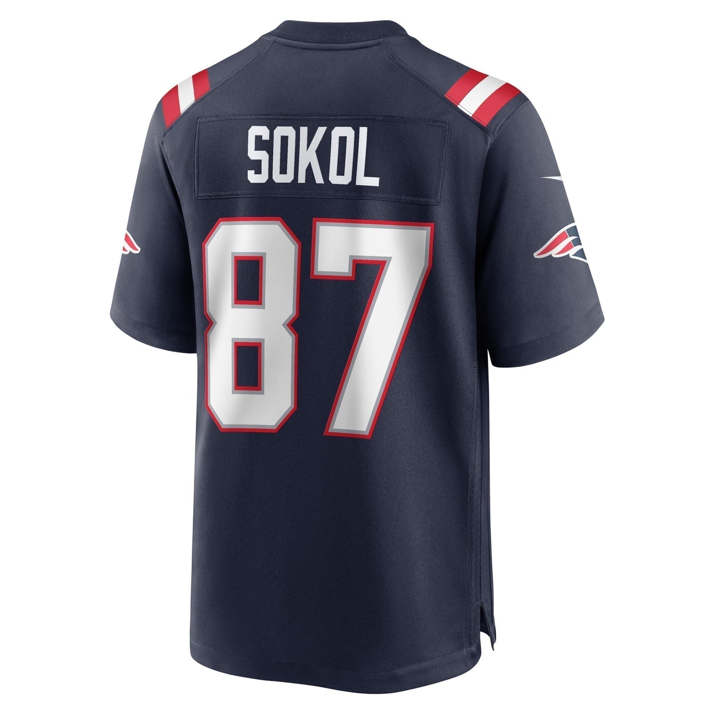 Matt Sokol New England Patriots  Game   Jersey - Navy