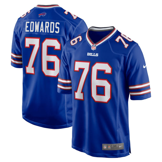 Buffalo Bills David Edwards Royal Game Jersey
