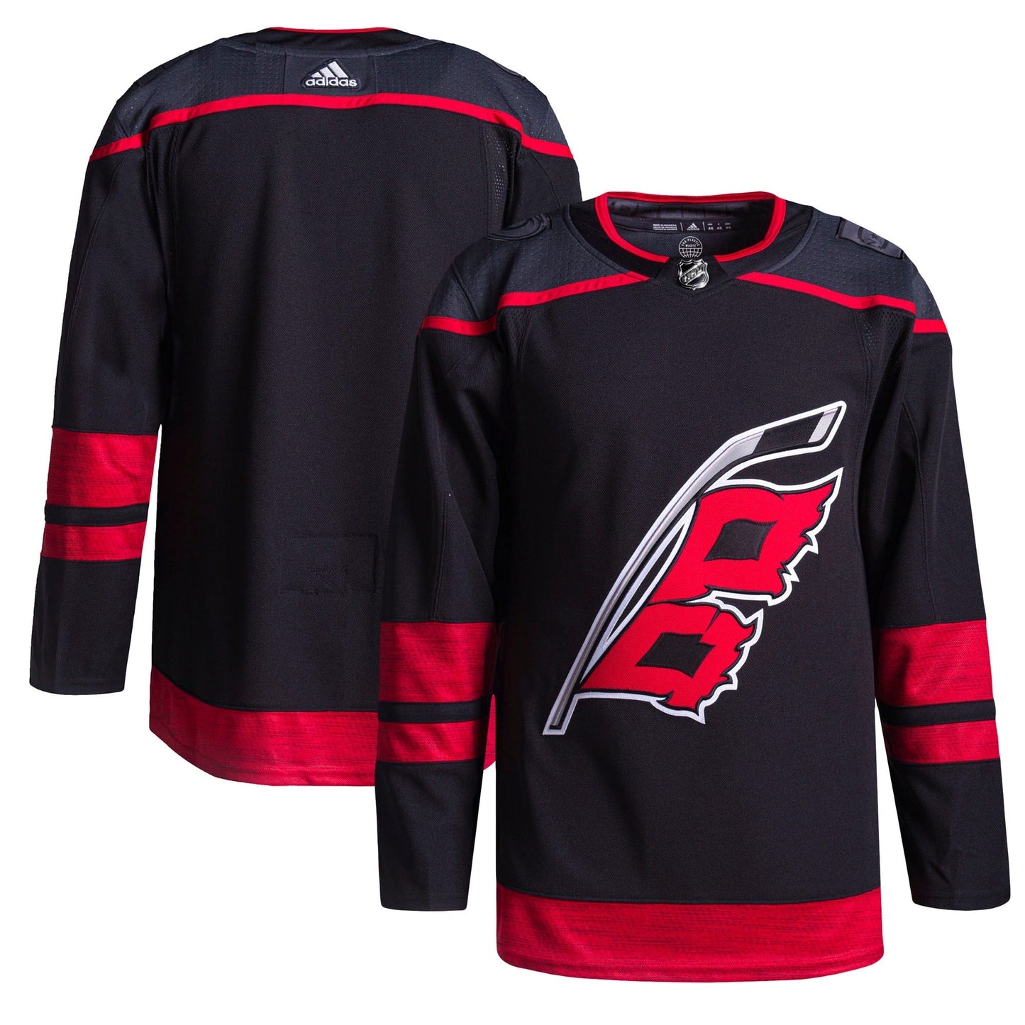 Custom Carolina Hurricanes Home Primegreen Jersey - Black