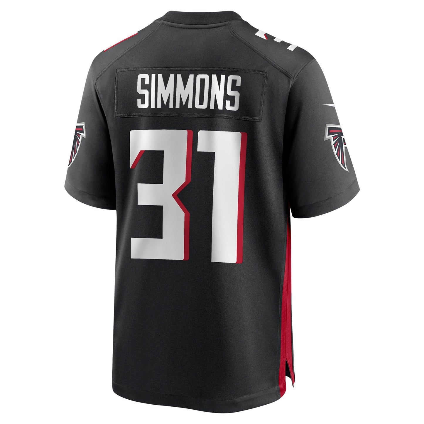 Justin Simmons Atlanta Falcons  Team Game Jersey -  Black