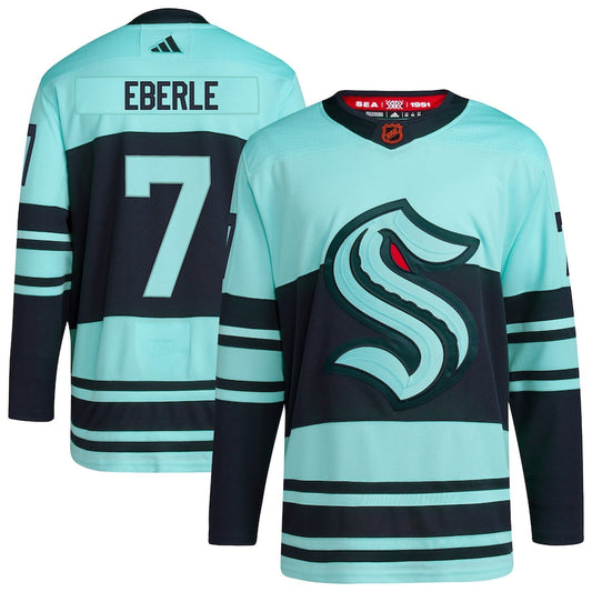 Men's Seattle Kraken Jordan Eberle  Light Blue Reverse Retro 2.0 Authentic Player Jersey