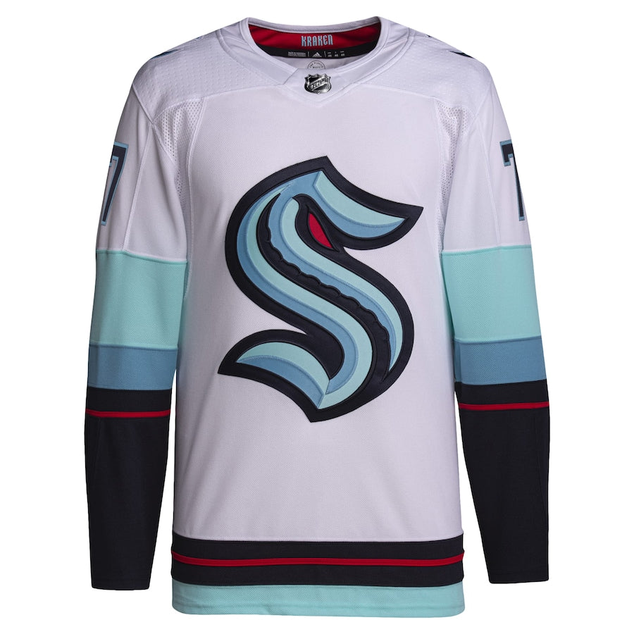Men's Seattle Kraken Jordan Eberle  White Away Primegreen Authentic Pro Player - Jersey